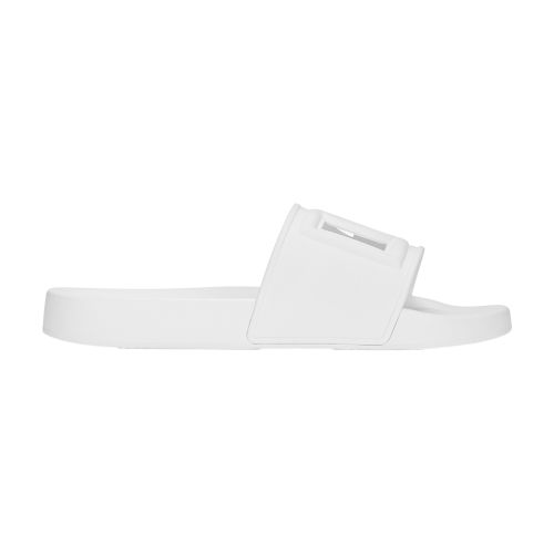 Dolce & Gabbana Rubber beachwear sliders with DG logo