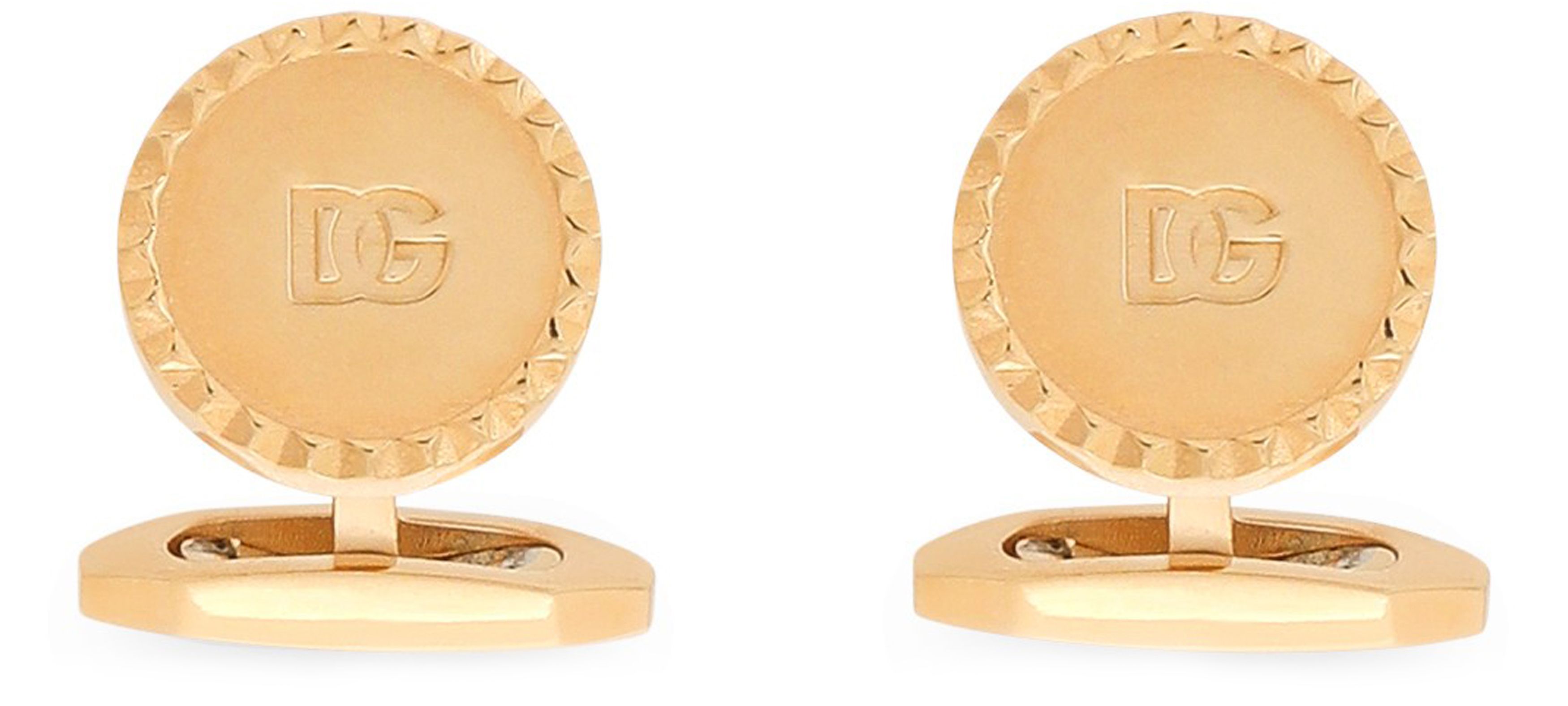 Dolce & Gabbana Round cufflinks with DG logo