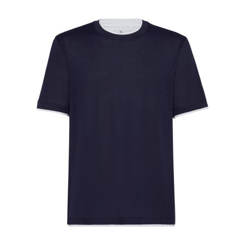 Brunello Cucinelli T-shirt with superimposed effect