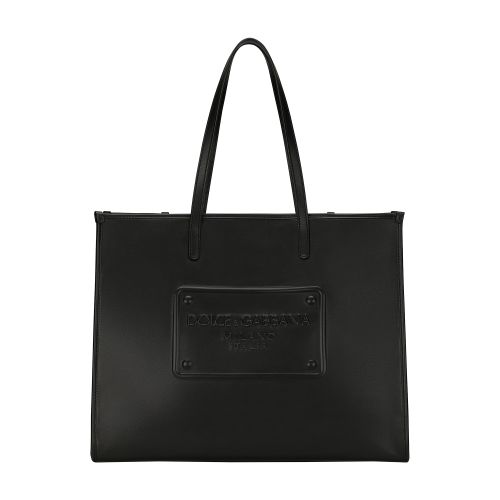 Dolce & Gabbana Calfskin shopper with raised logo