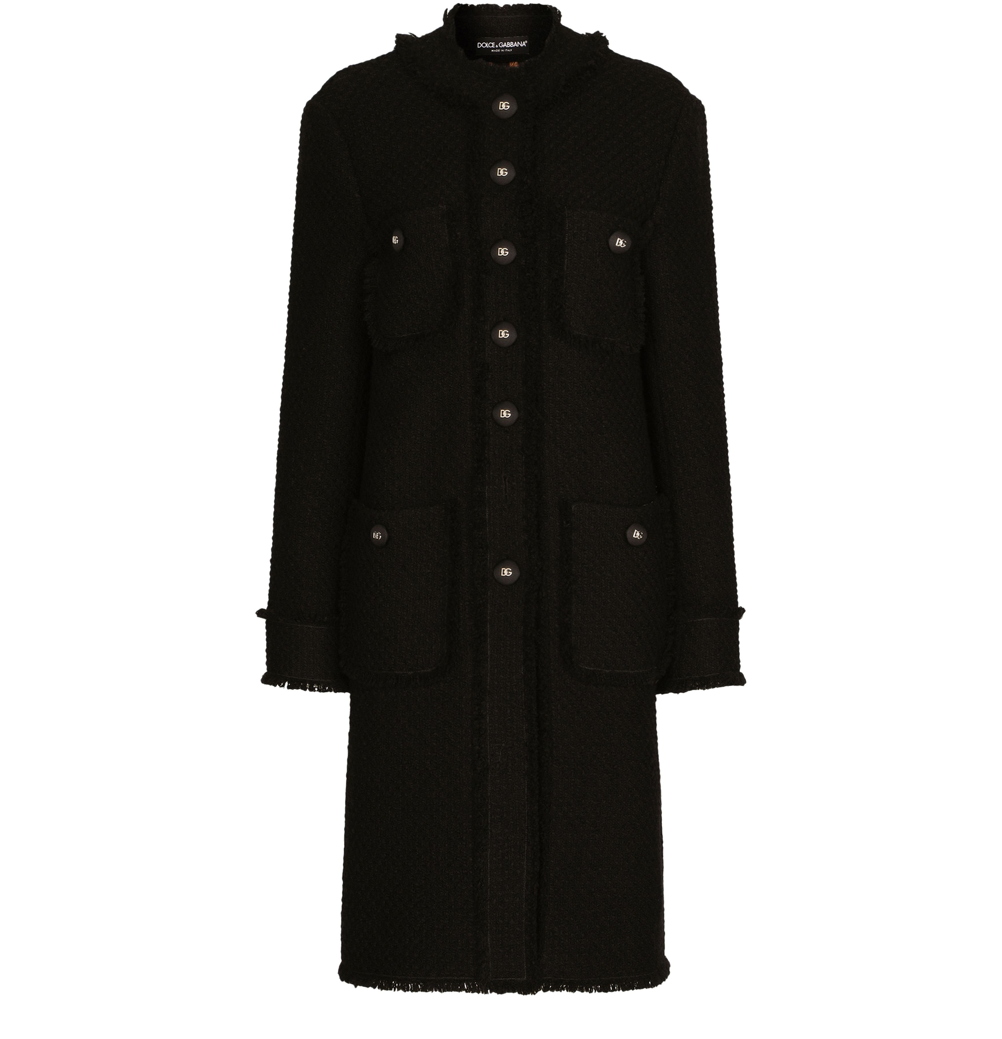 Dolce & Gabbana Single-breasted tweed coat