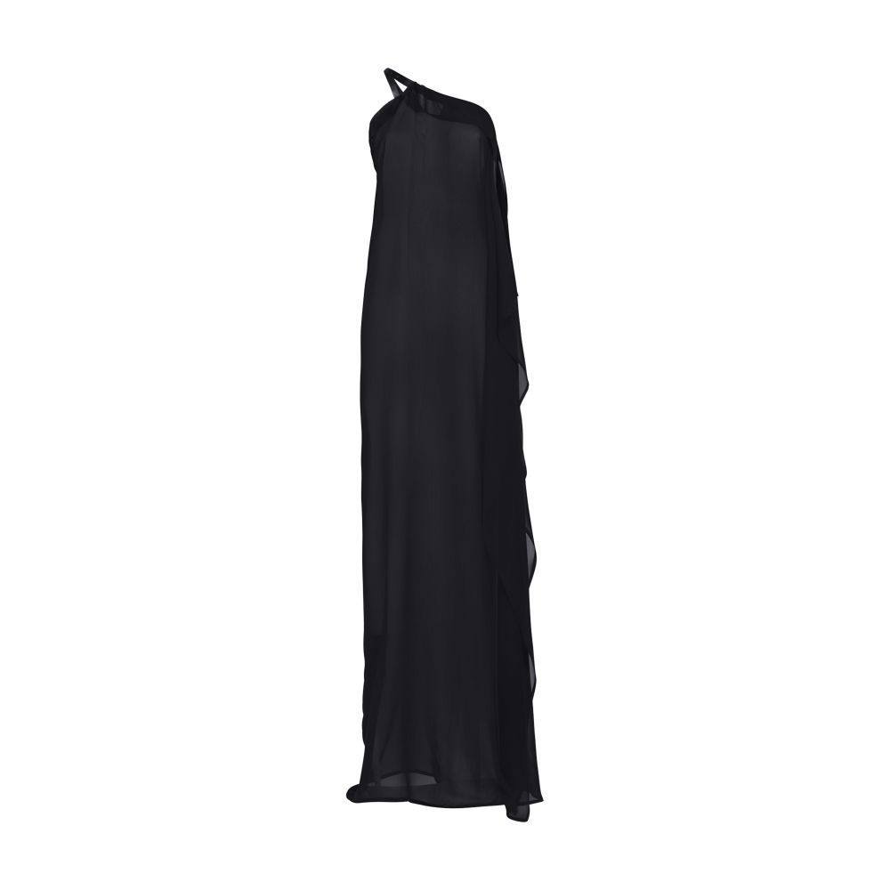 Ann Demeulemeester Leti long asymmetric dress with leather strap