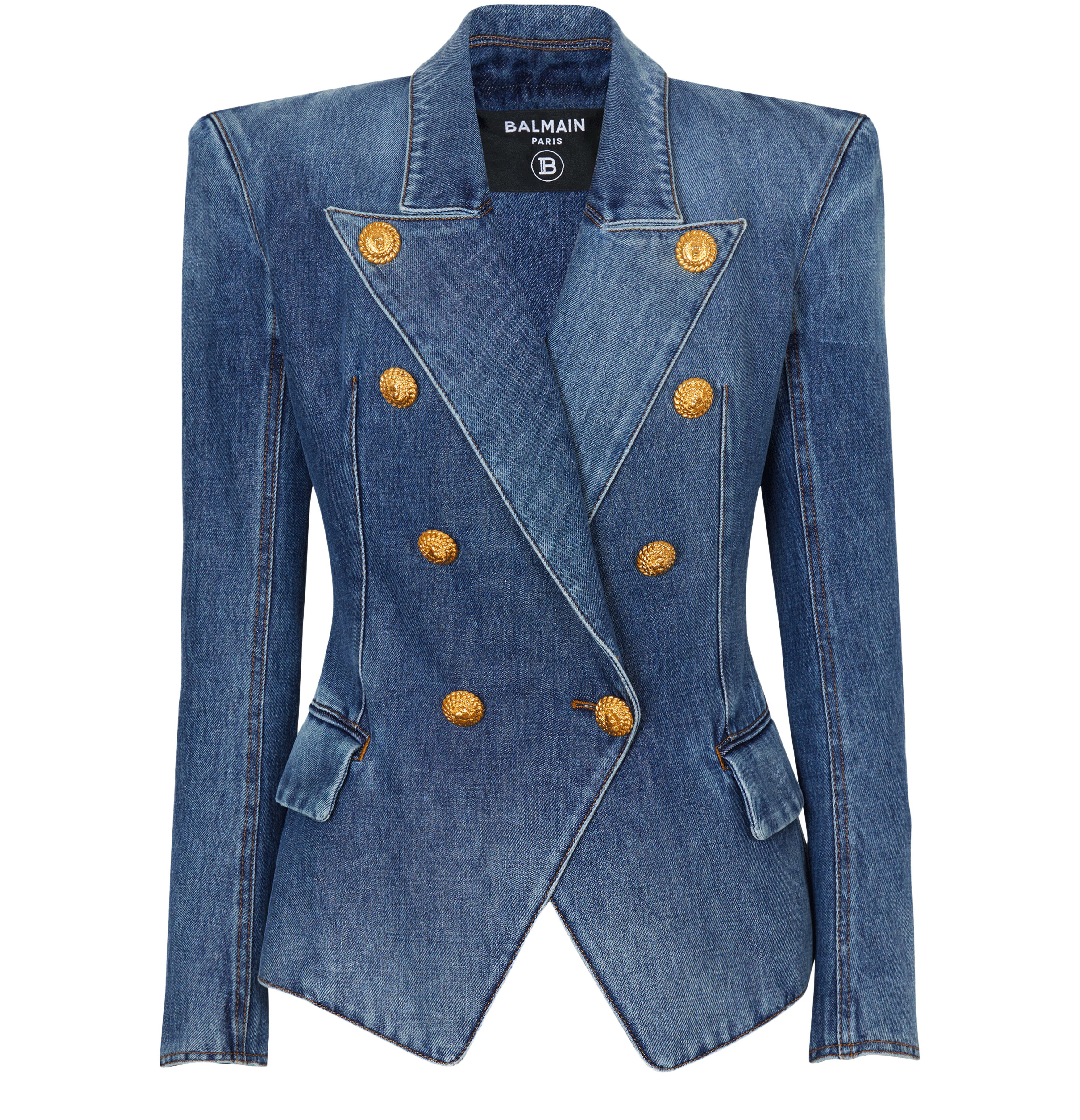 Balmain 8-button denim jacket