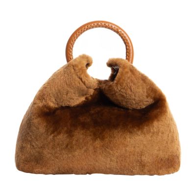 Elleme Baozi medium shearling/leather bag