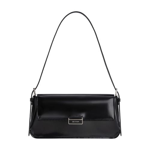 BY FAR Tilda Semi Patent Leather Shoulder Bag