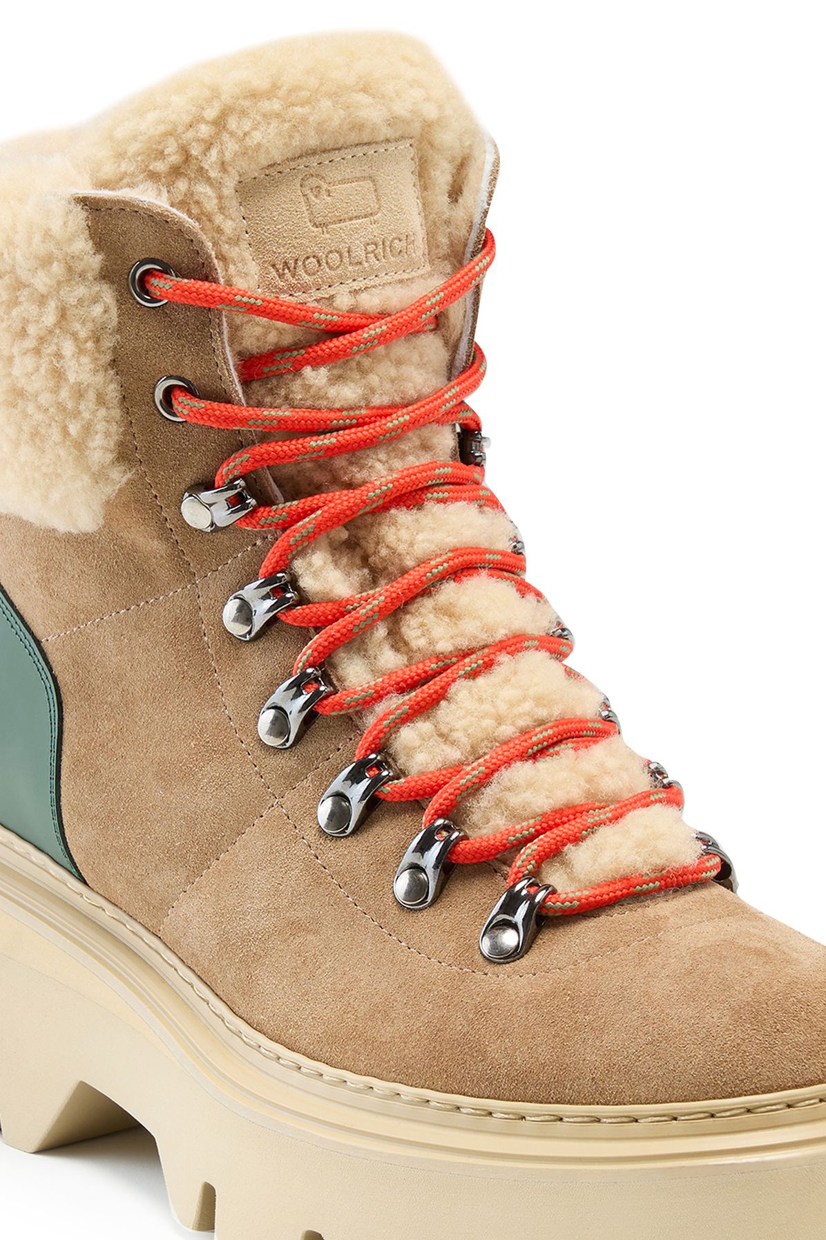 Woolrich Hiking Boots in Suede and Sheepskin