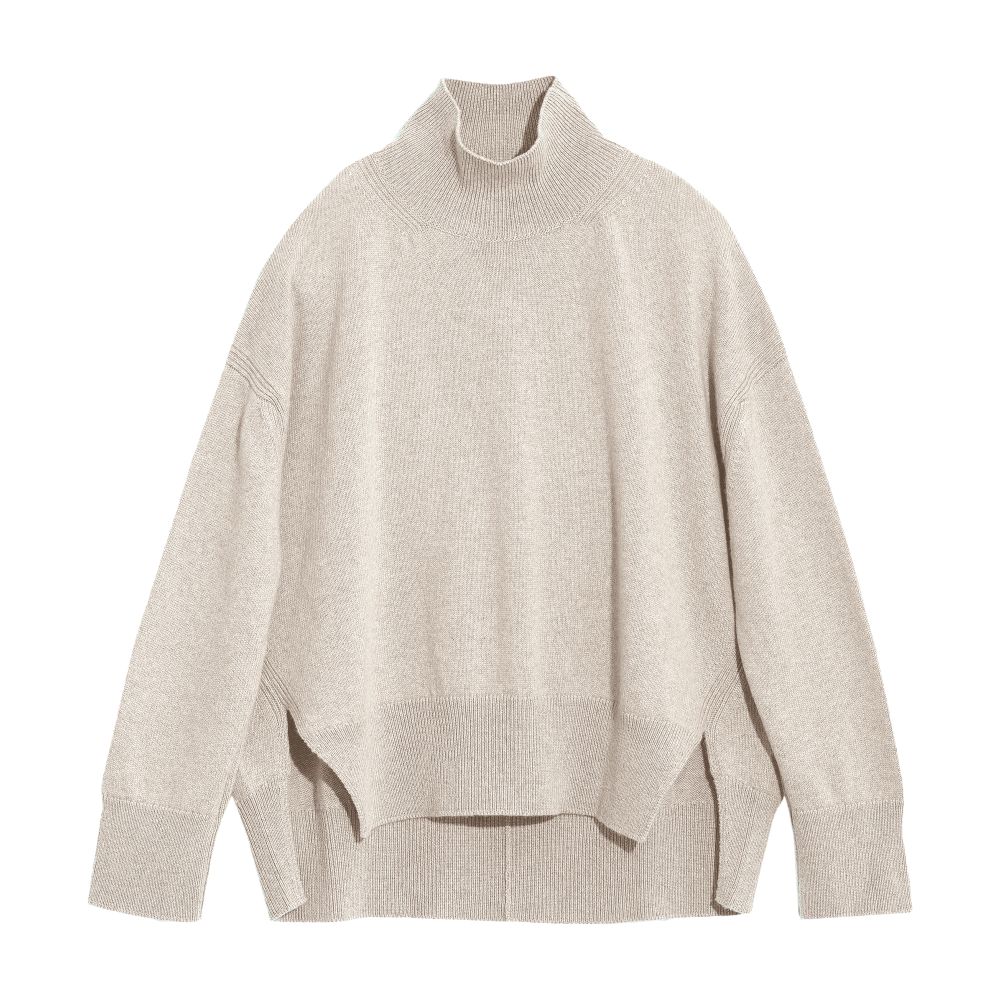 Barrie Iconic oversized roll-neck cashmere jumper