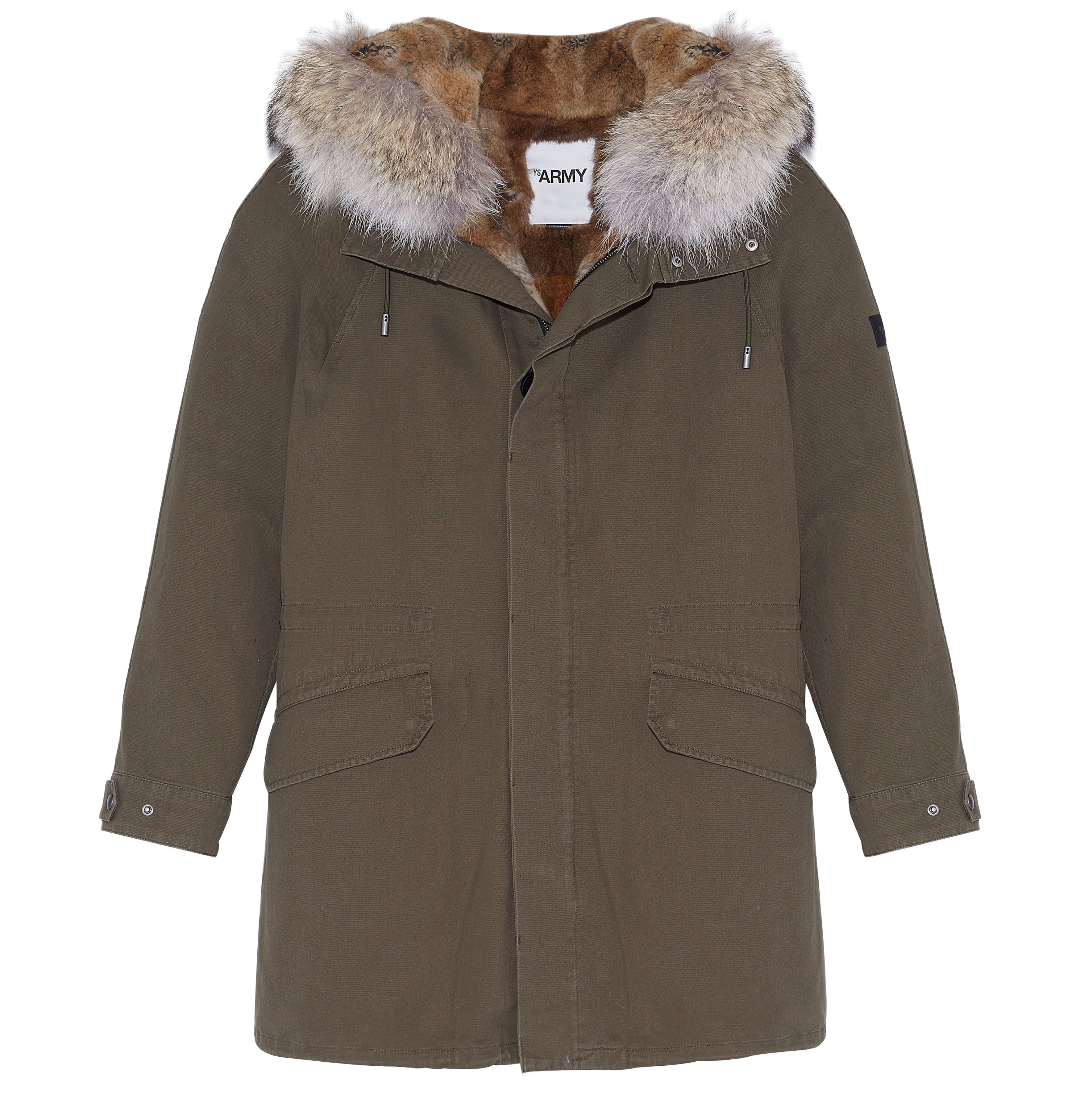 Yves Salomon Cotton gabardine and fur iconic parka