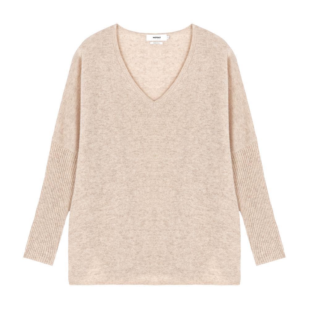  Faustine v-neck cashmere poncho