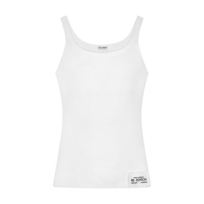 Dolce & Gabbana Fine-rib cotton singlet