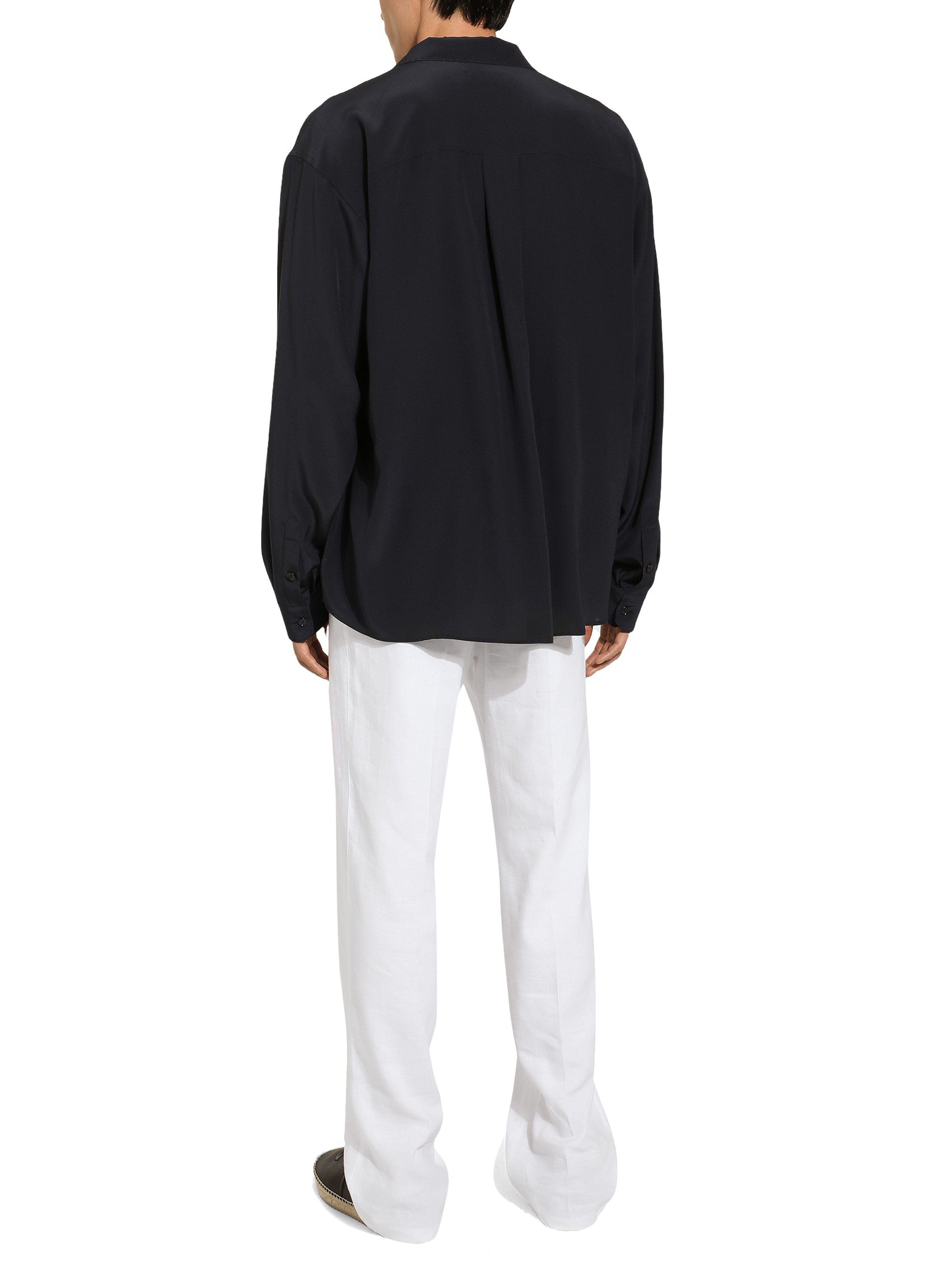 Dolce & Gabbana Oversize silk crepe de chine shirt