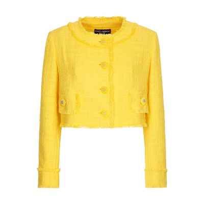Dolce & Gabbana Short raschel tweed jacket