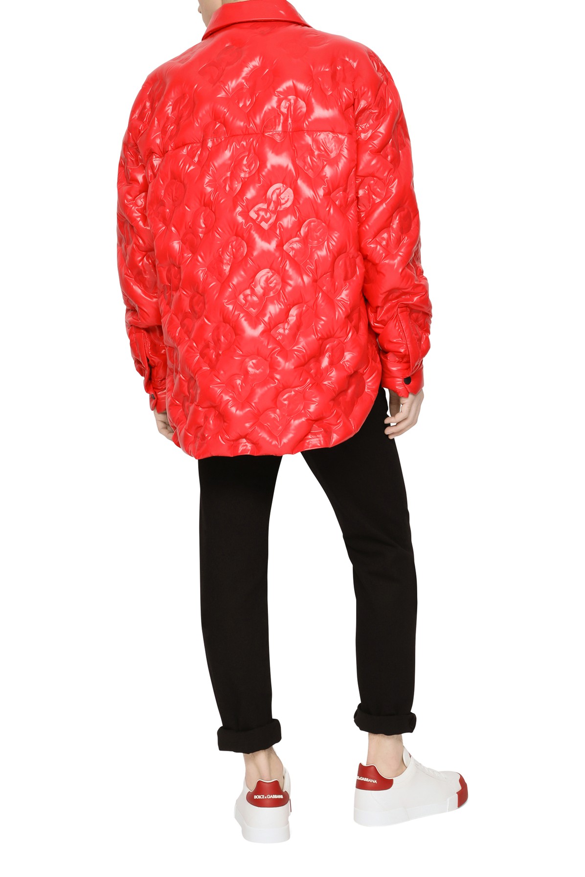 Dolce & Gabbana Quilted nylon jacket with embellishment