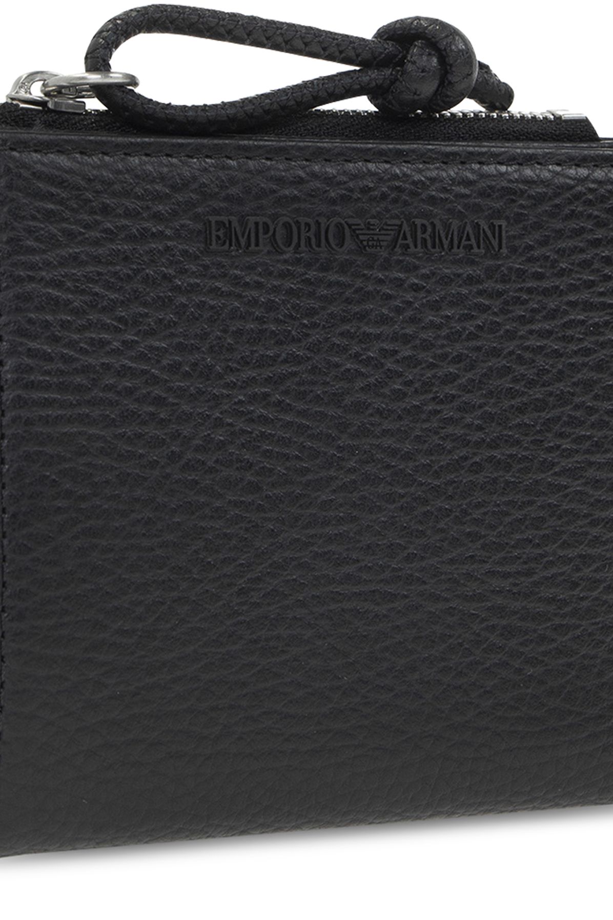 Emporio Armani Leather wallet with logo