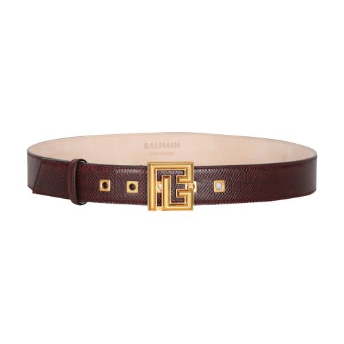 Balmain Karung leather P-Belt