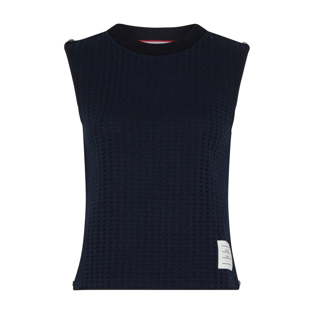 Thom Browne Shell sleeveless top