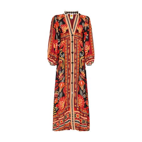 Farm Rio Nature Beauty printed maxi dress