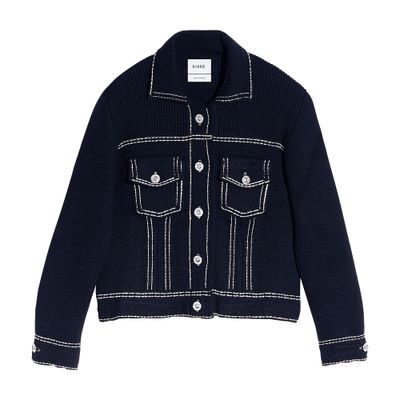 Barrie Denim cashmere and cotton jacket