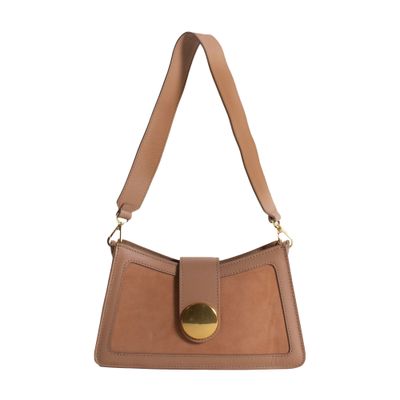 Elleme Buckle shoulder nubuck bag