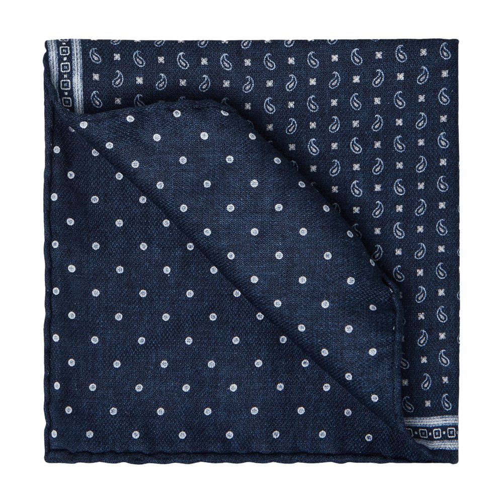 Brunello Cucinelli Double faced silk pocket square