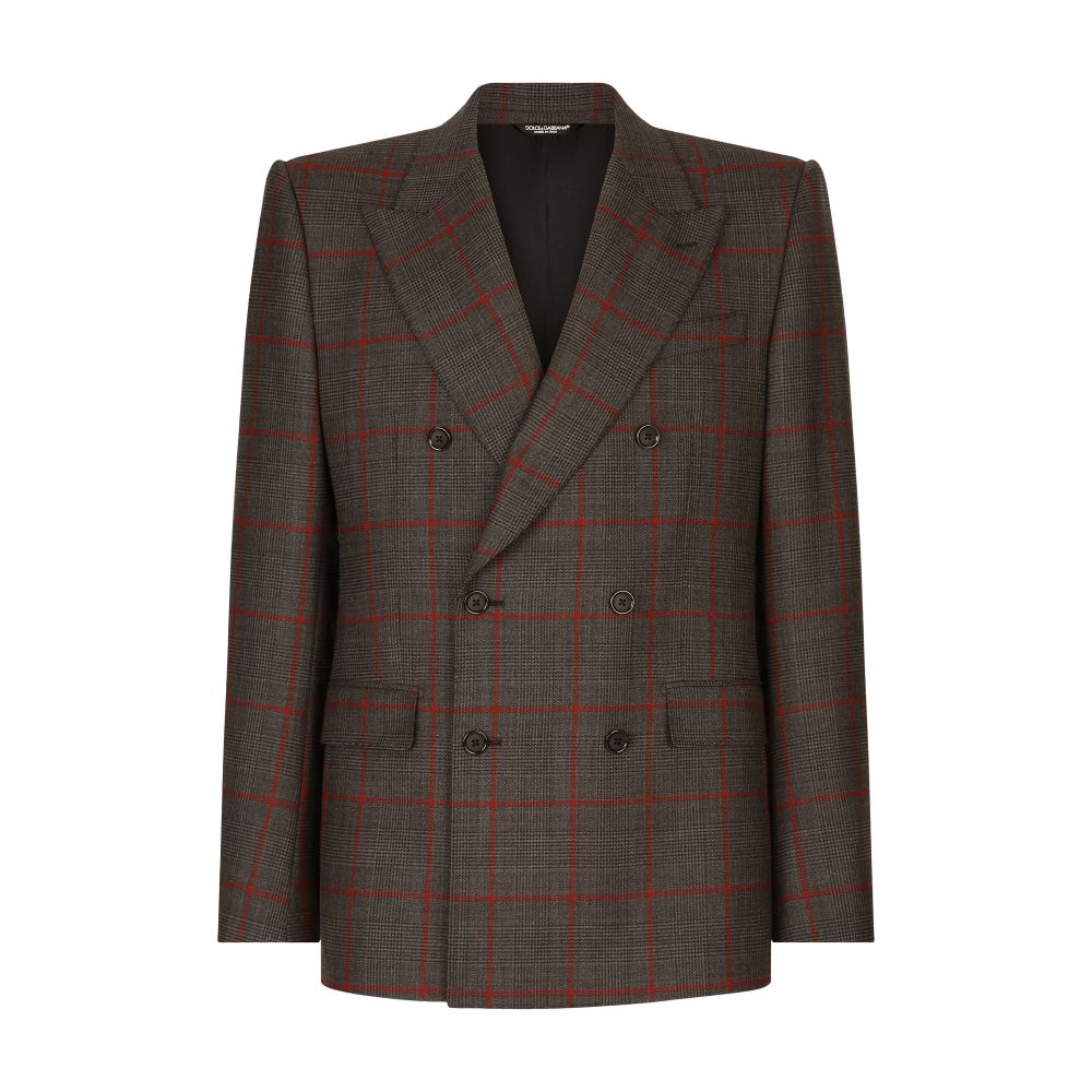 Dolce & Gabbana Double-breasted glen plaid Sicilia-fit suit