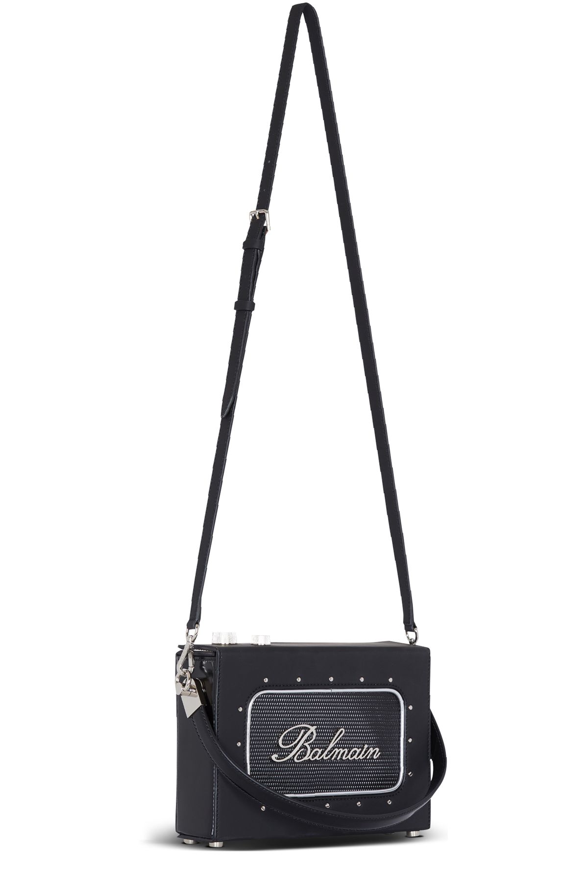 Balmain Radio Bag rubber-effect leather