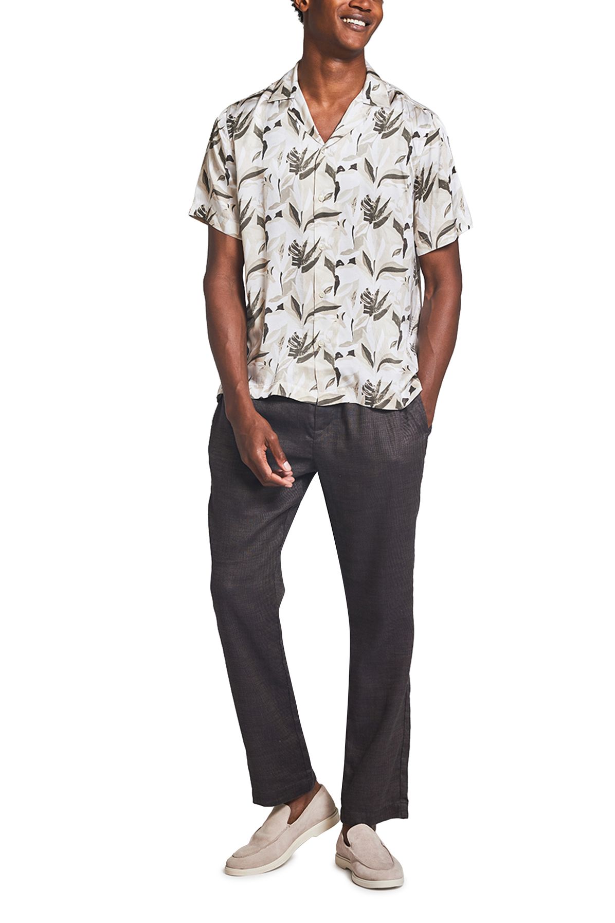 Frescobol Carioca Roberto silk shirt trópico print