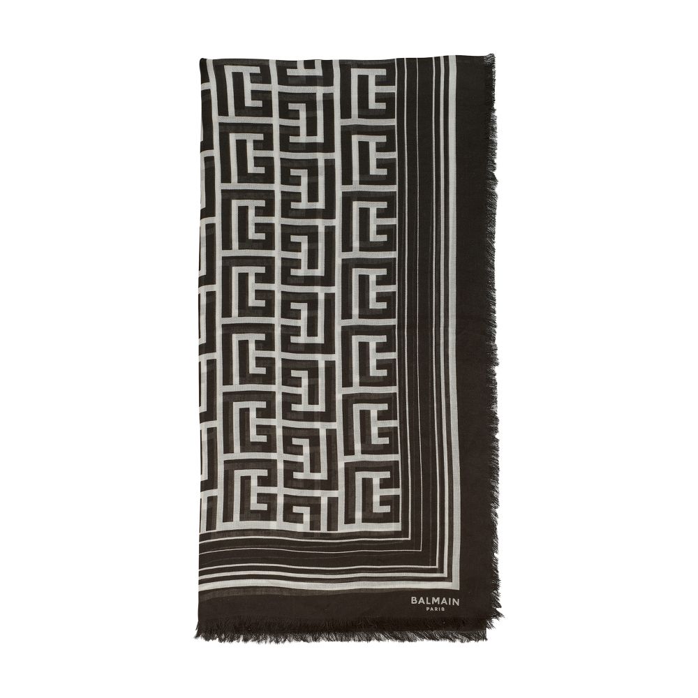 Balmain Monogrammed scarf