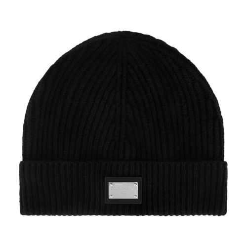 Dolce & Gabbana Knit hat with logo tag