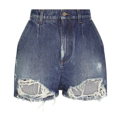 Dolce & Gabbana Denim shorts with ripped details