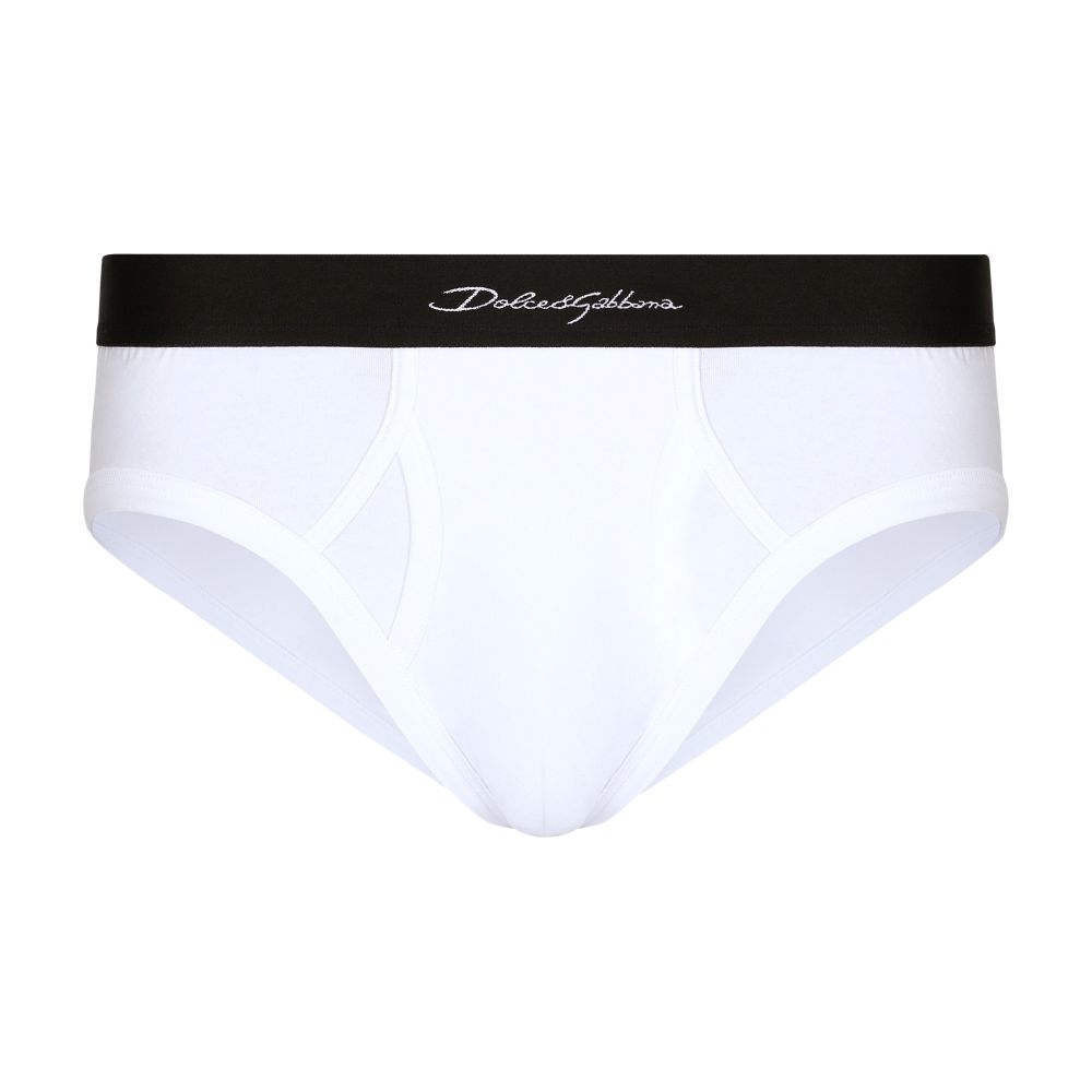 Dolce & Gabbana Mid-rise briefs in stretch jersey