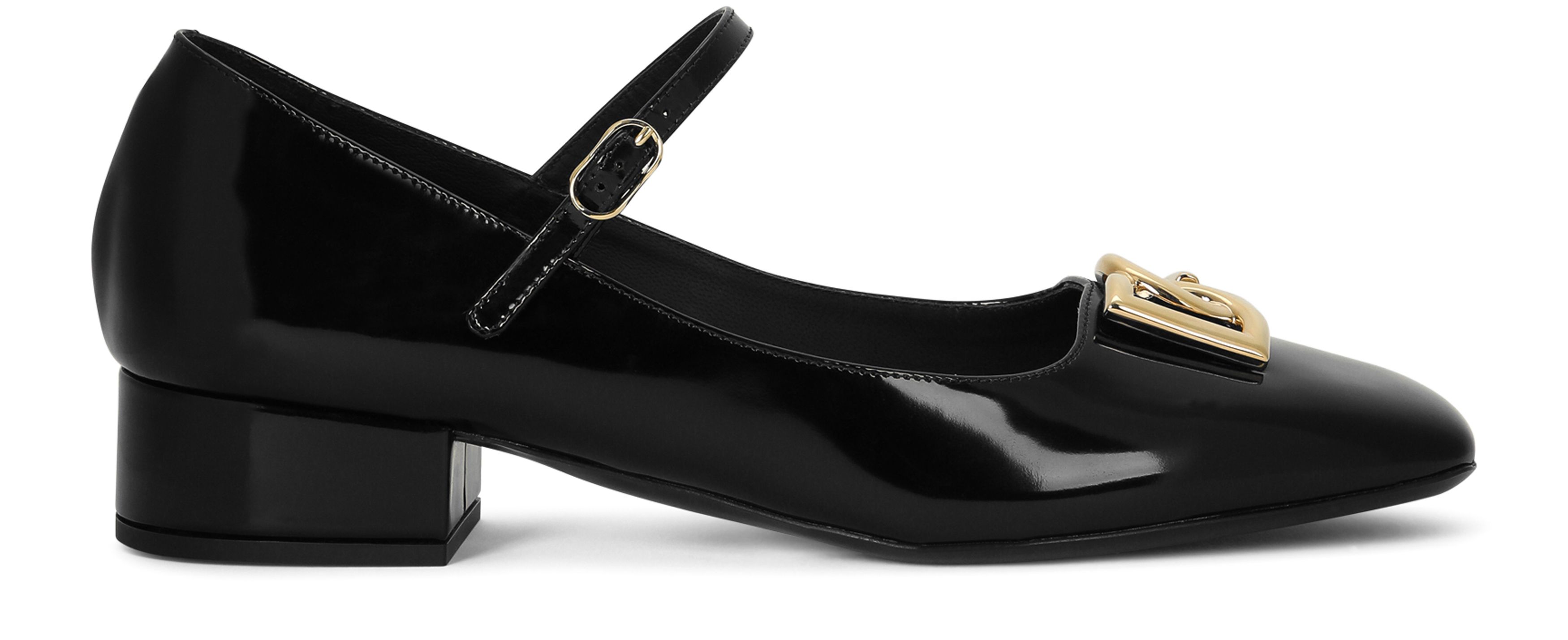 Dolce & Gabbana Polished calfskin Mary Janes