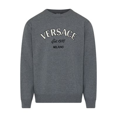 Versace Versace embroidery knit sweater