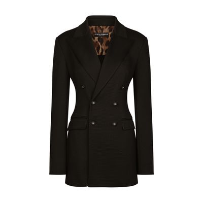 Dolce & Gabbana Double-breasted Milano rib jacket