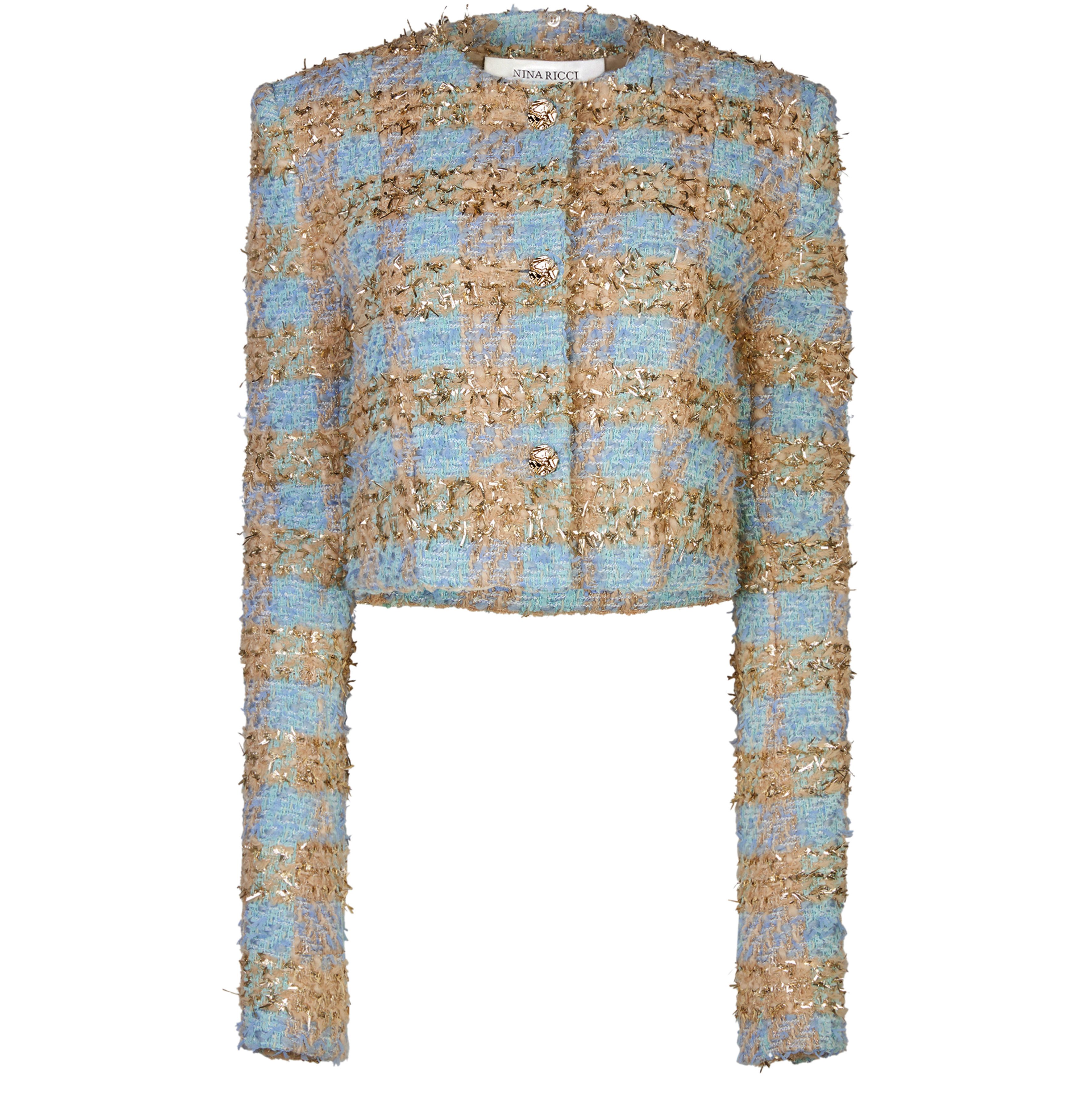 Nina Ricci Tweed round collar jacket