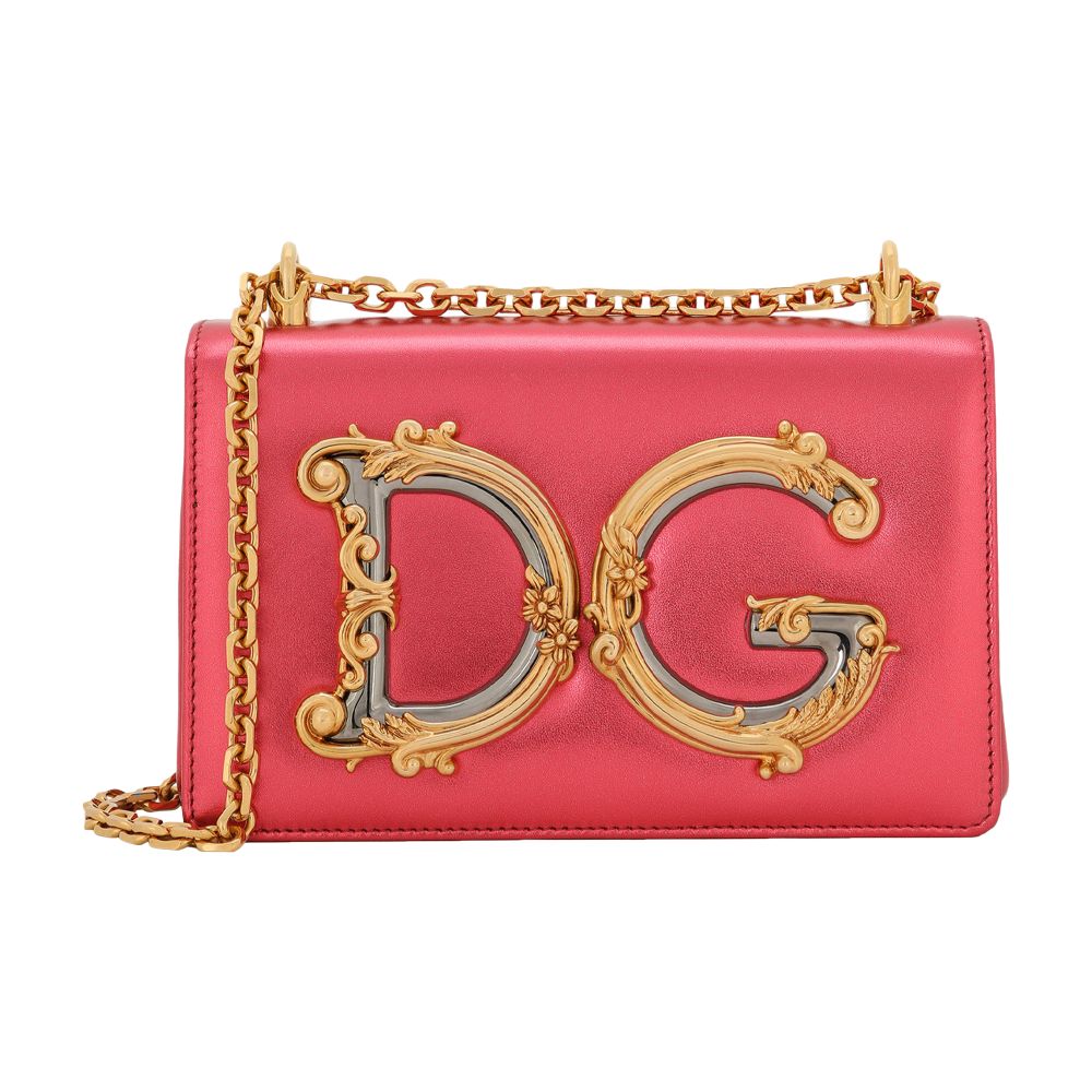 Dolce & Gabbana Nappa mordore leather DG Girls bag