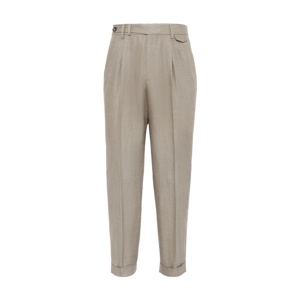 Brunello Cucinelli Leisure fit trousers with double pleats