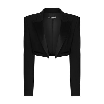 Dolce & Gabbana Spencer wool gabardine tuxedo jacket