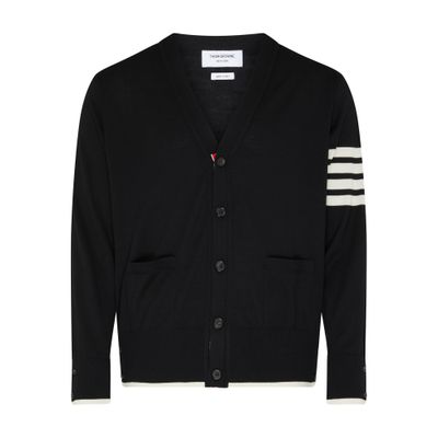 Thom Browne 4Bar cardigan in merino woll