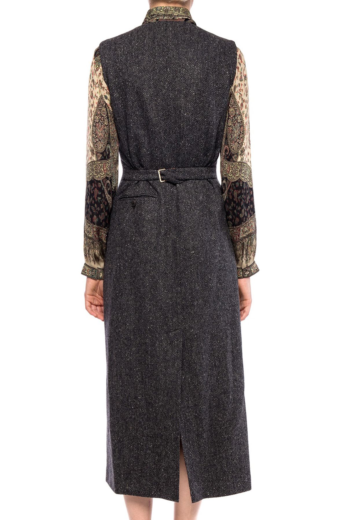 Etro Herringbone wool dress