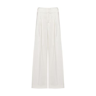 Alberta Ferretti Wide-leg trousers in stretch sateen