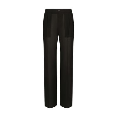 Dolce & Gabbana Tailored straight-leg pants in technical cotton