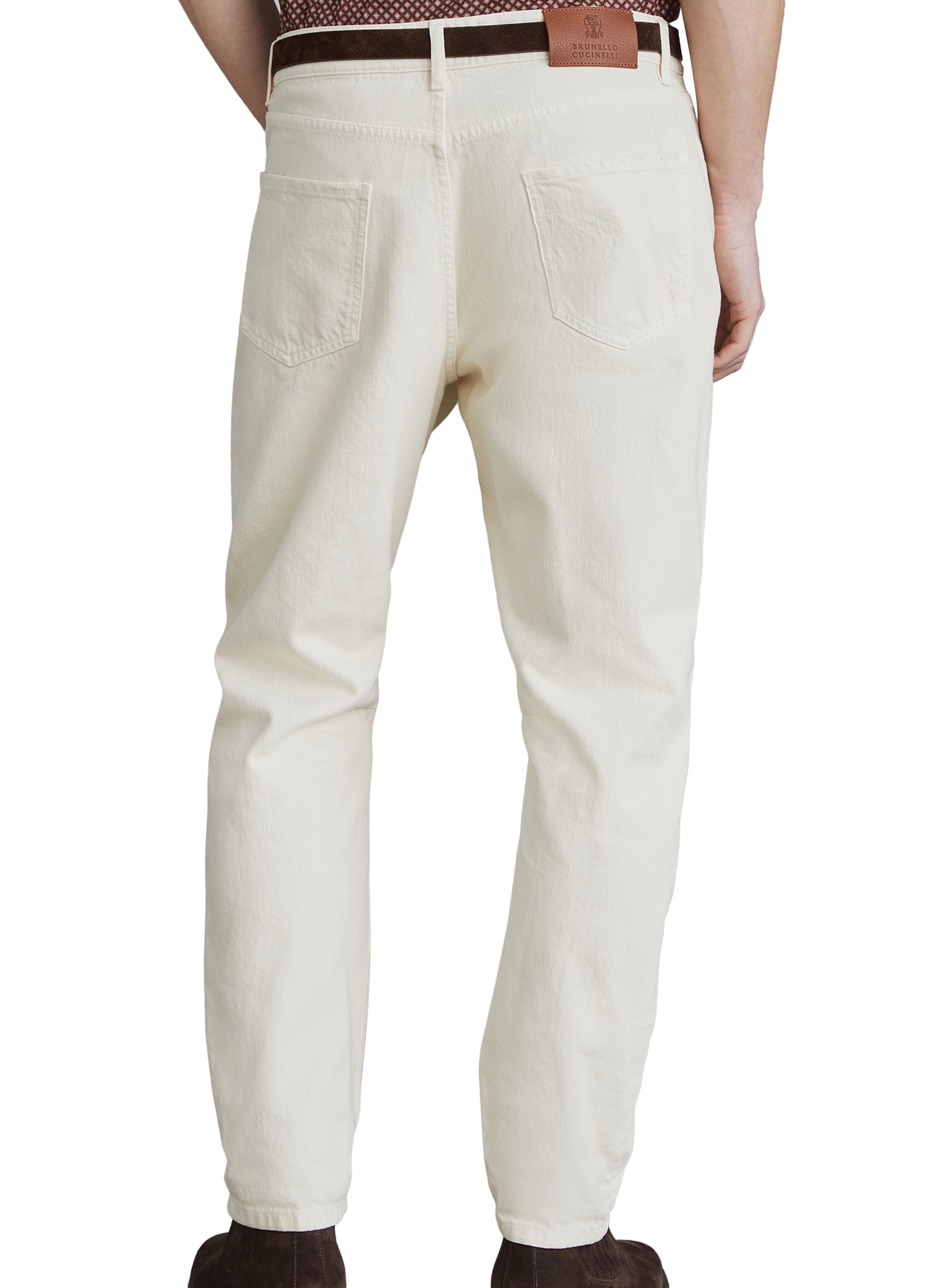 Brunello Cucinelli Denim trousers with rips