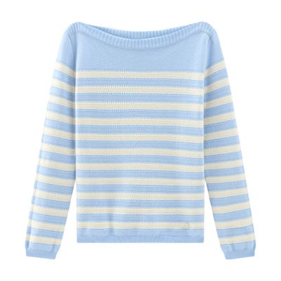 Woolrich Pure cotton sweater with boat neckline