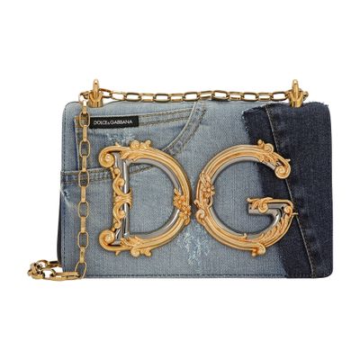 Dolce & Gabbana DG Girls bag in patchwork denim