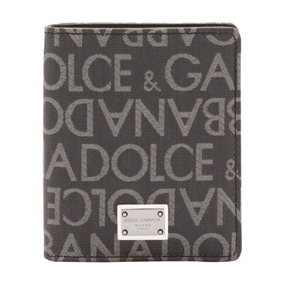 Dolce & Gabbana Coated jacquard bifold card holder