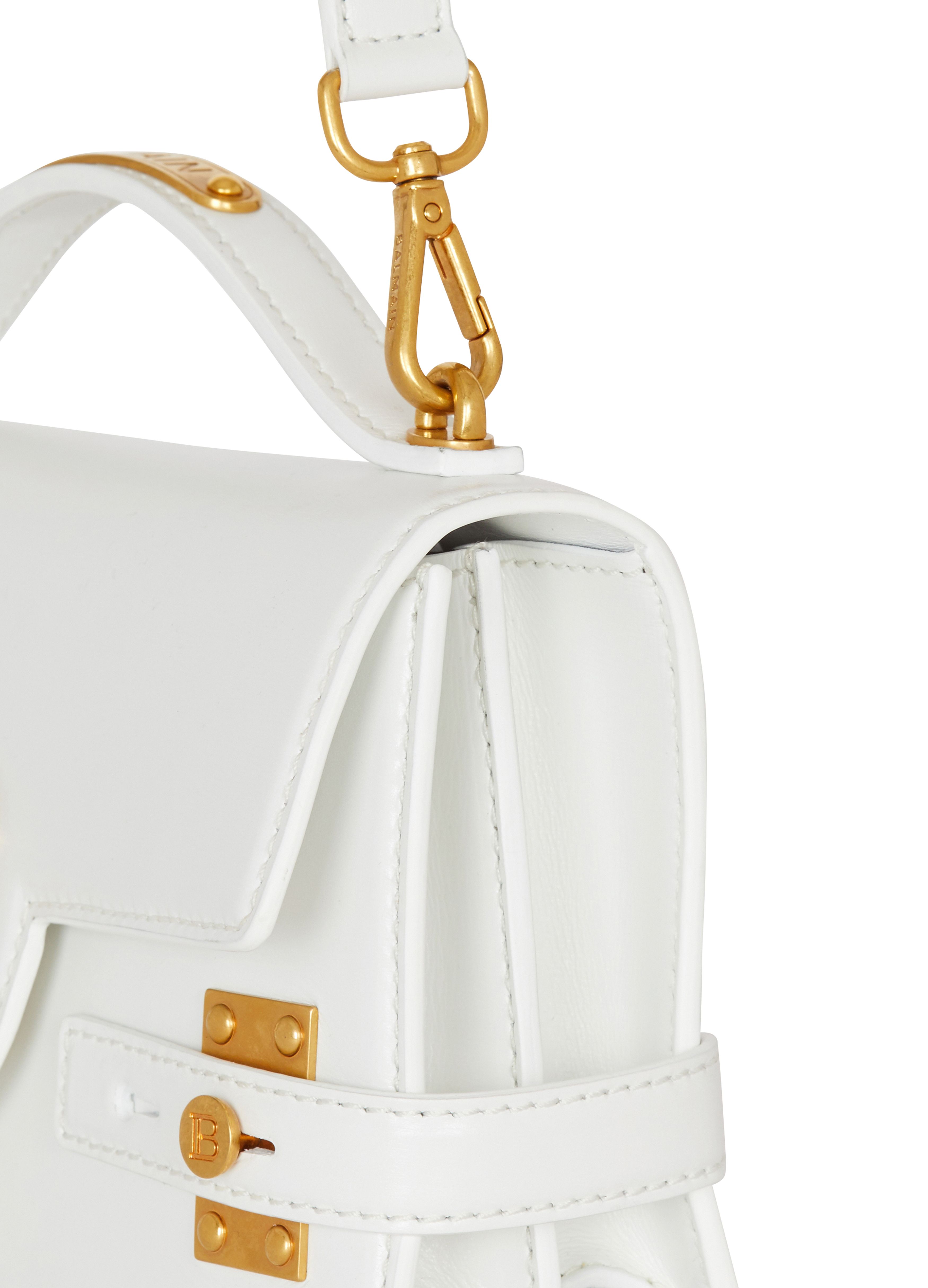 Balmain B-Buzz 24 calfskin leather shoulder bag