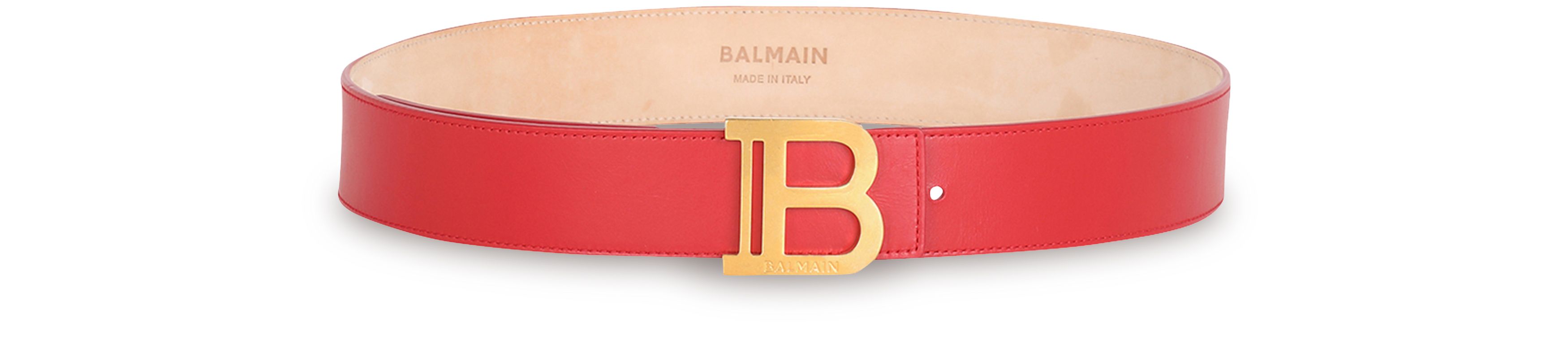 Balmain Smooth leather B-Belt belt