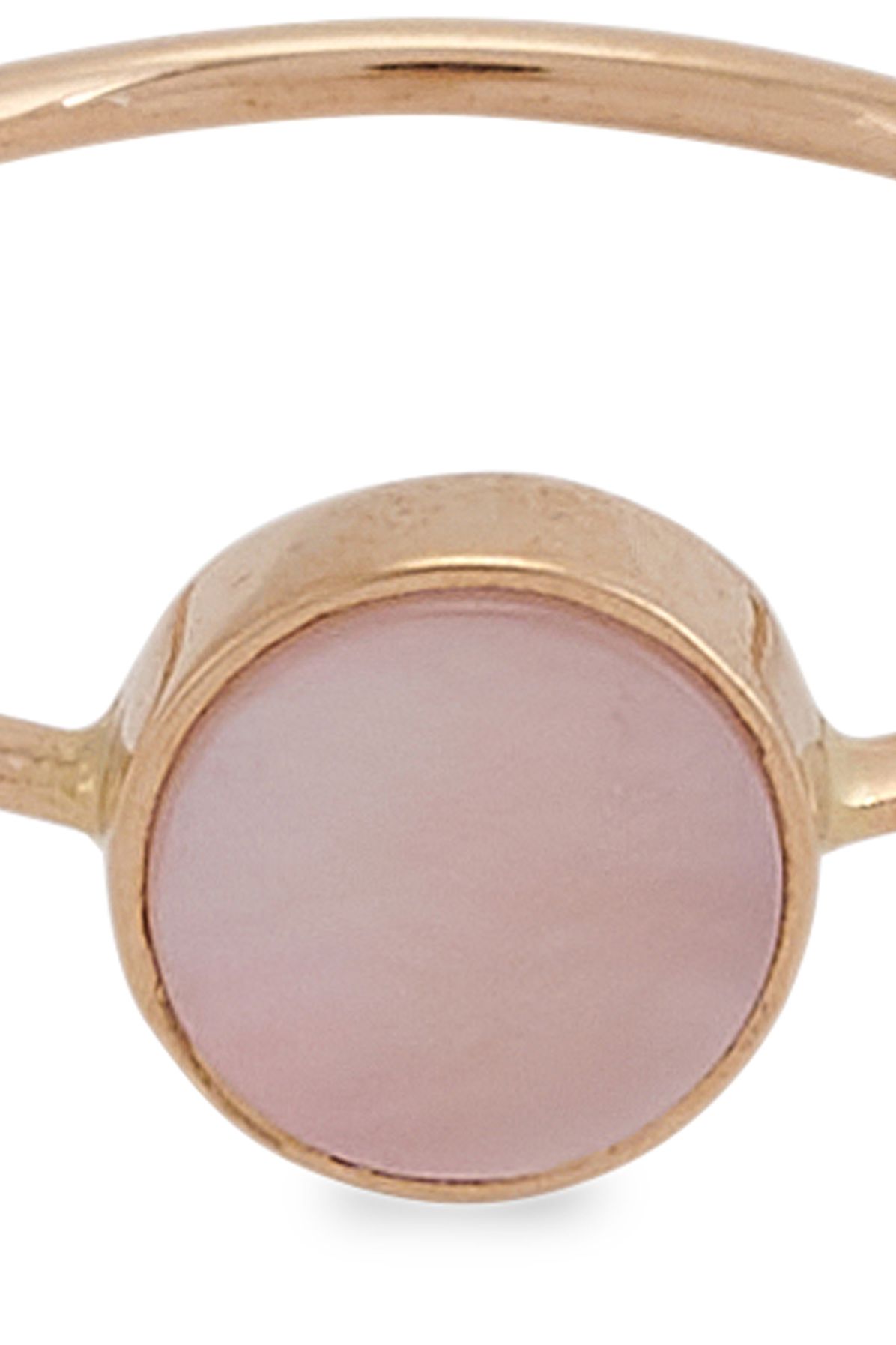  Mini ever pink Mother of Pearl disc ring