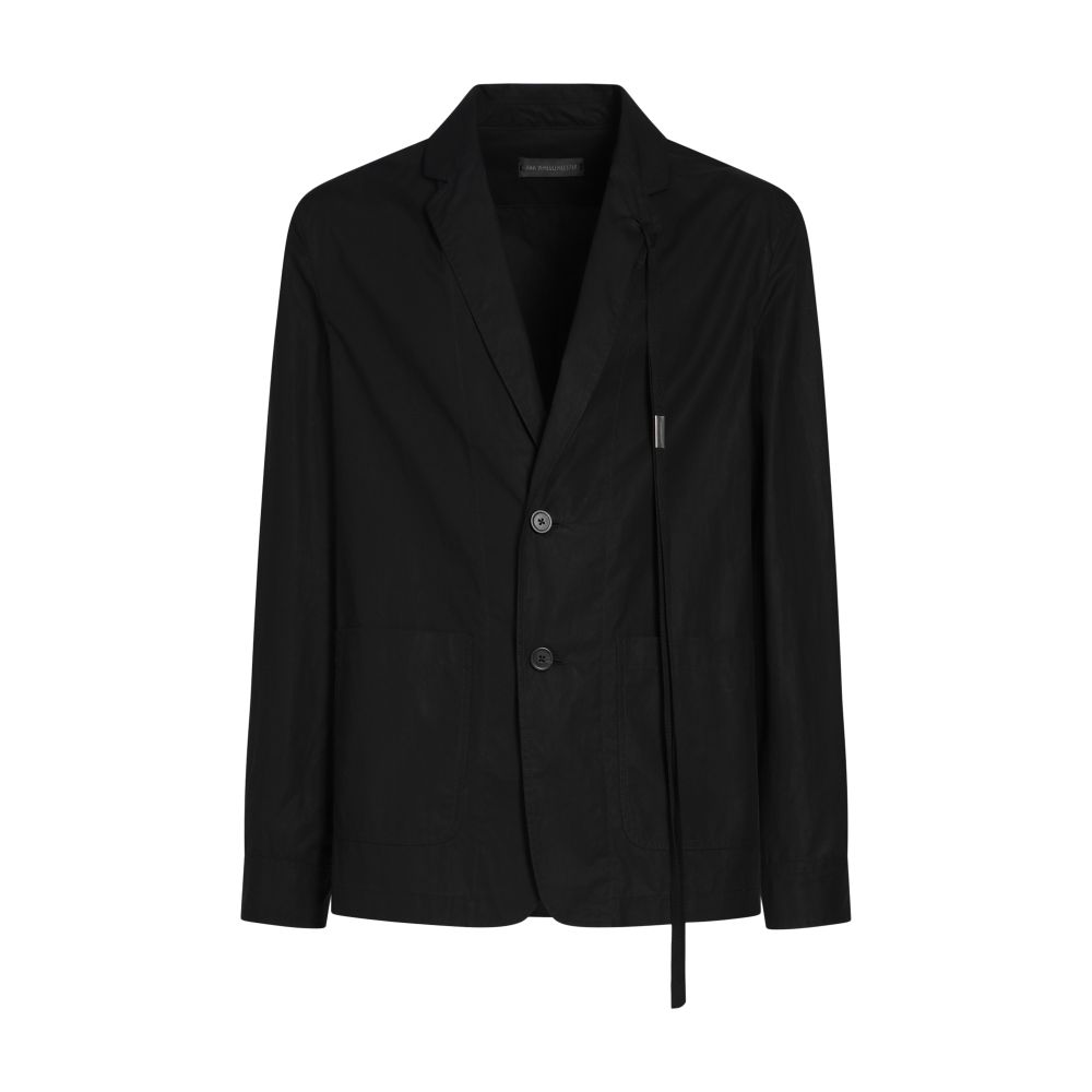 Ann Demeulemeester Remco deconstructed shirt jacket oiled compact